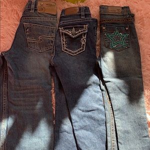 3 pairs NWOT name brand toddler jeans Sz 2t